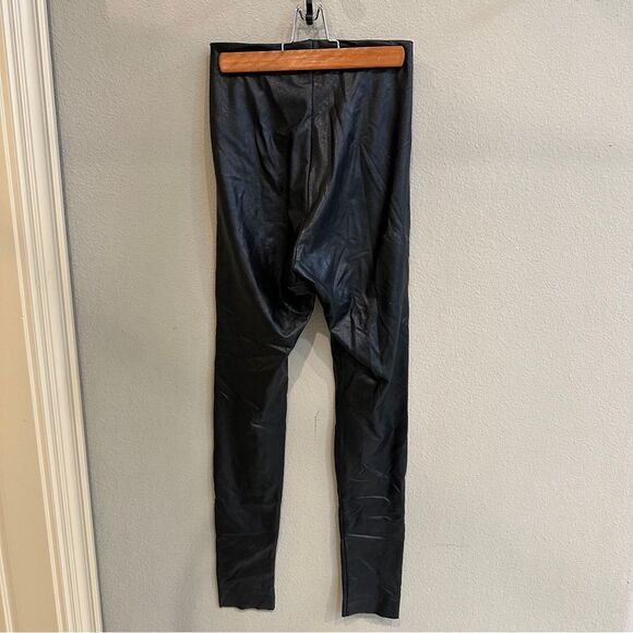 Black Commando faux leather Boot tights in size Medium knee high boot pants - Picture 2 of 11